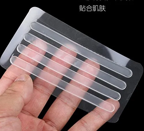 6 Sheets (24PCS) Clear Silicone Thin Adhesive Tape Anti-wear Back foot sticker High Heel Shoes Cushion Care For Women Lady Girls