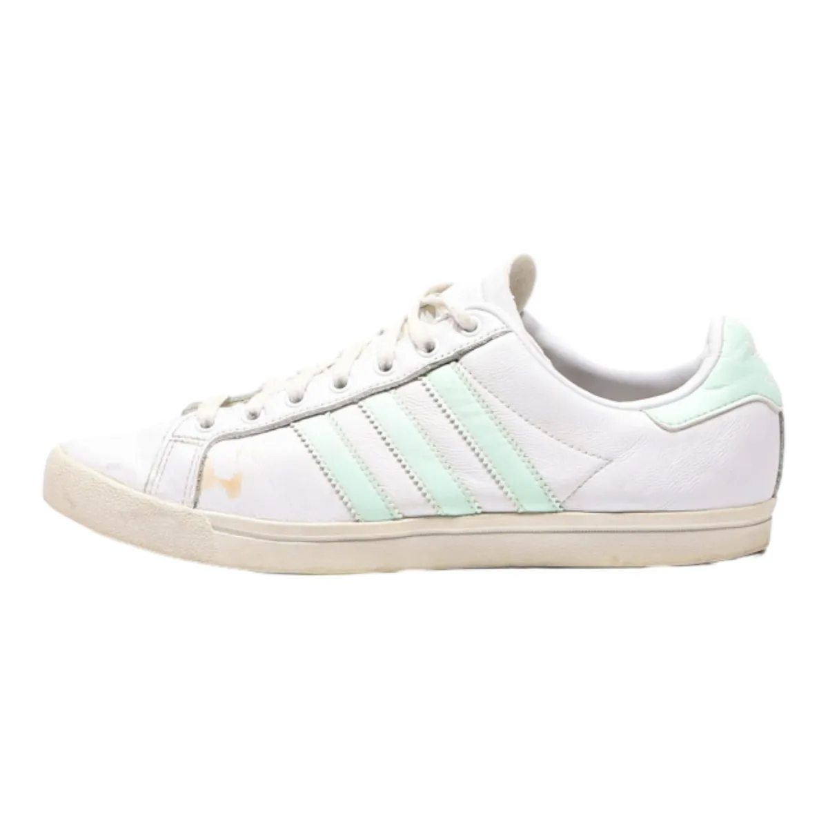 ADIDAS Coast Star Low Top Trainers White Leather Womens UK 6.5