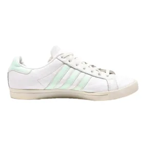 ADIDAS Coast Star Low Top Trainers White Leather Womens UK 6.5