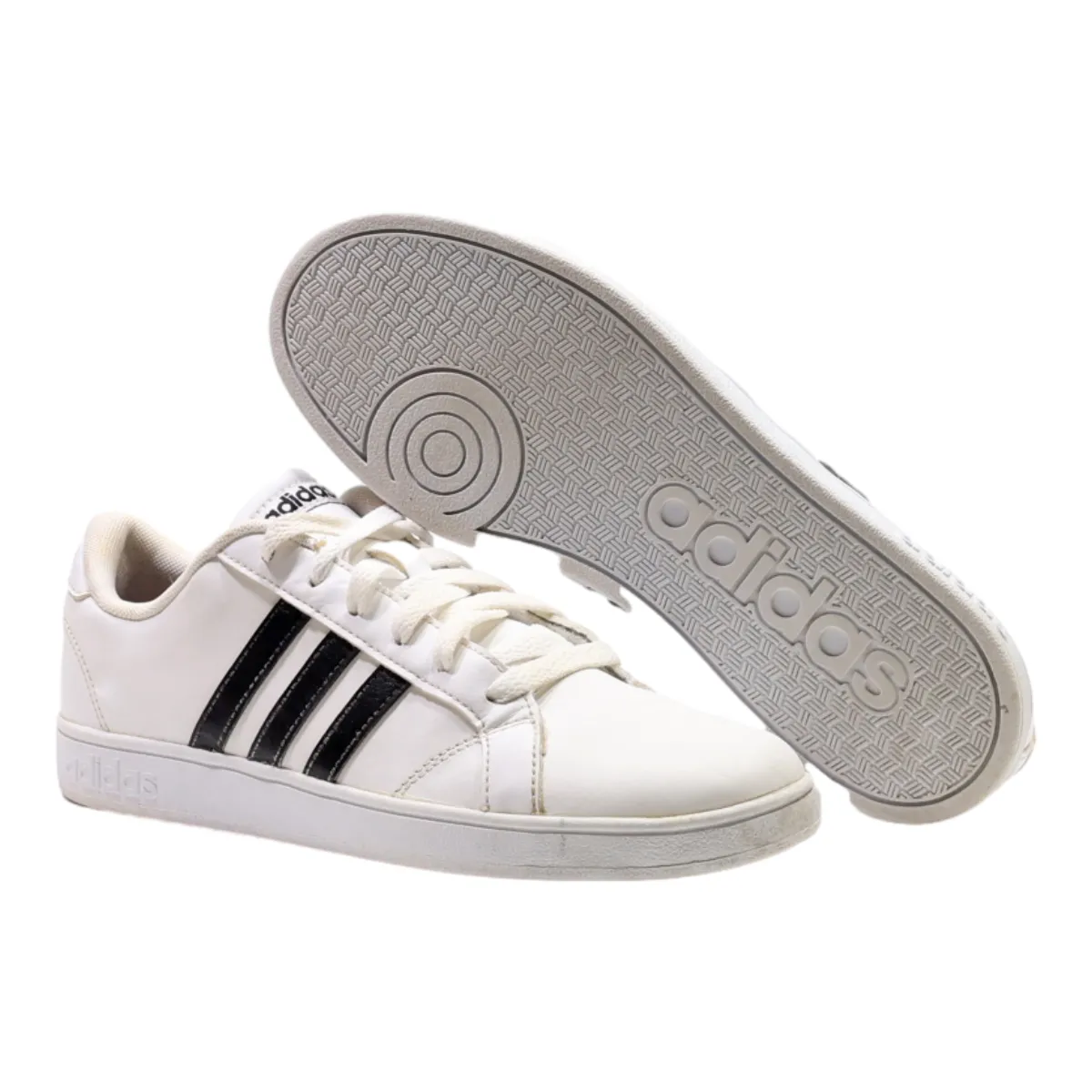ADIDAS Sneaker Trainers White Leather Mens UK 5.5