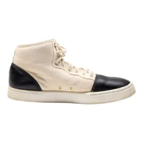 AIR JORDAN High Top Trainers Cream Synthetic Girls UK 6.5