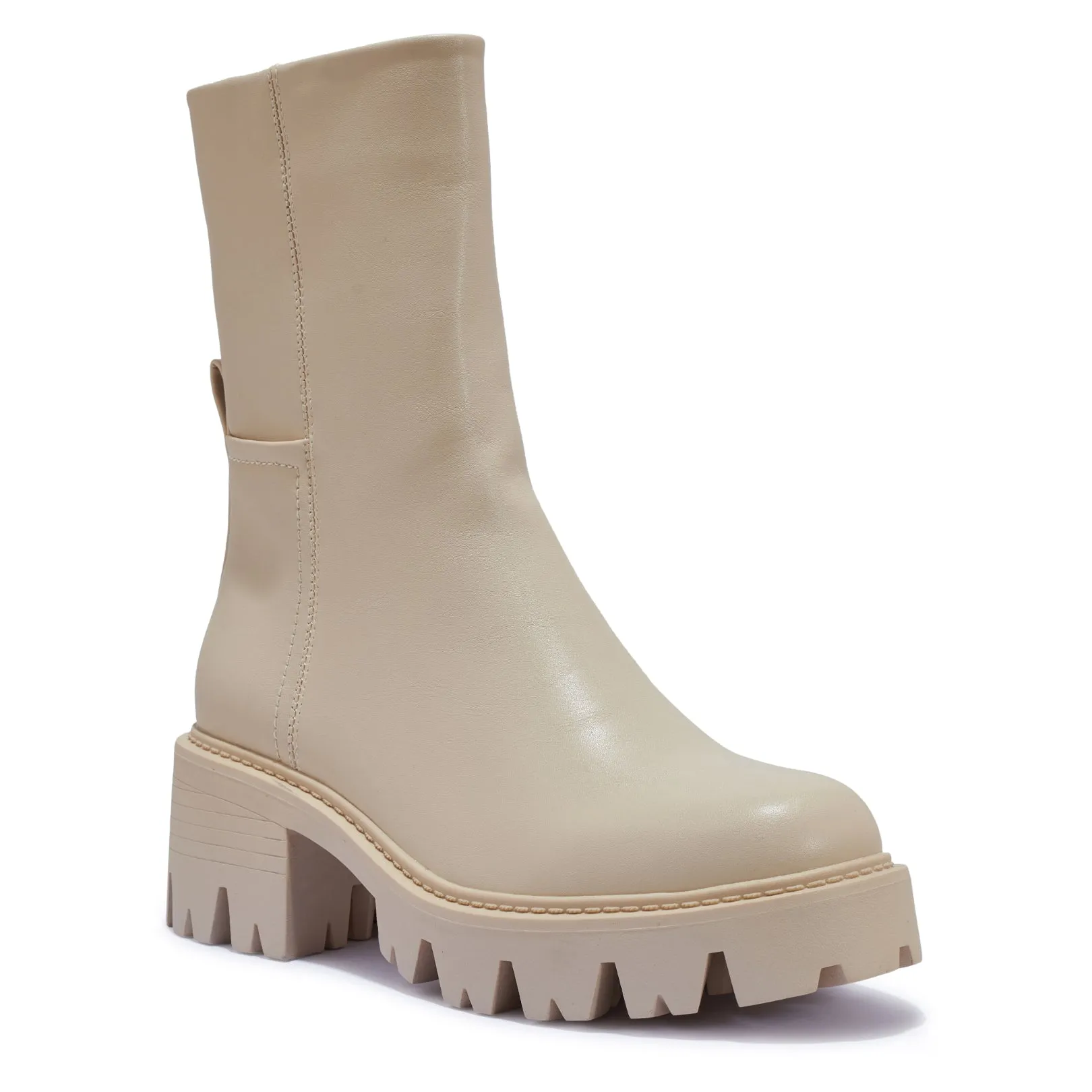 AMSTEL2 HEAVY CLEATED CHUNKY LOW CALF HEIGHT BOOT