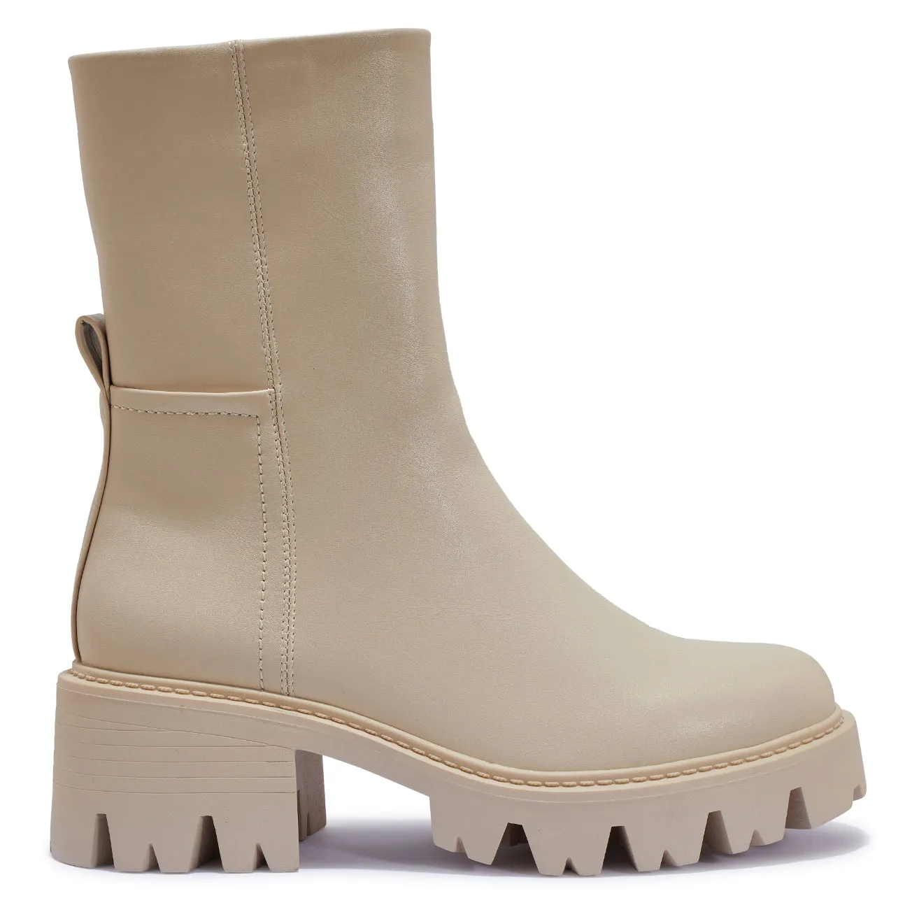 AMSTEL2 HEAVY CLEATED CHUNKY LOW CALF HEIGHT BOOT