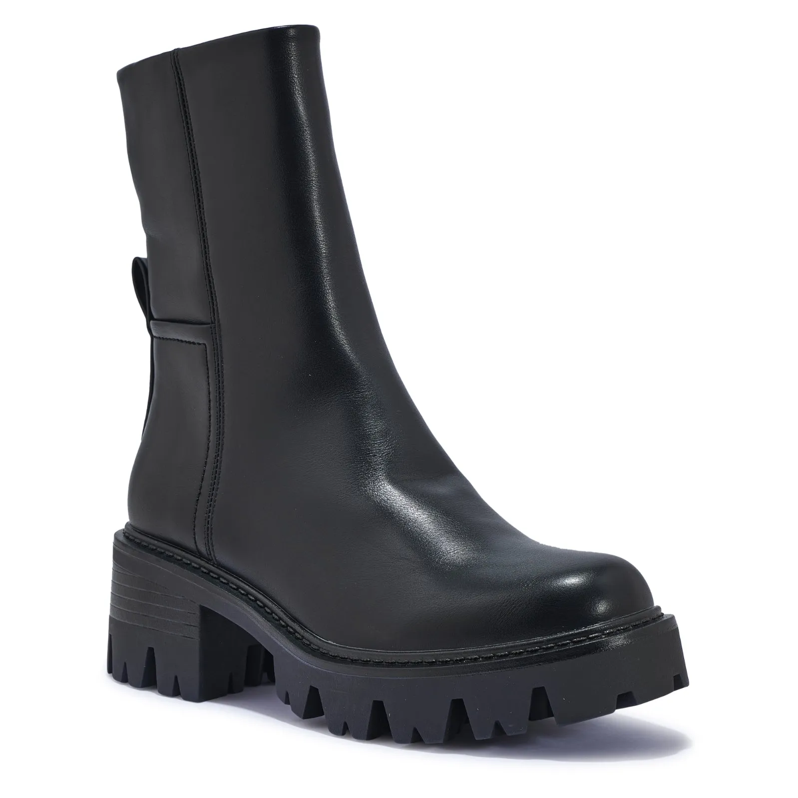 AMSTEL2 HEAVY CLEATED CHUNKY LOW CALF HEIGHT BOOT