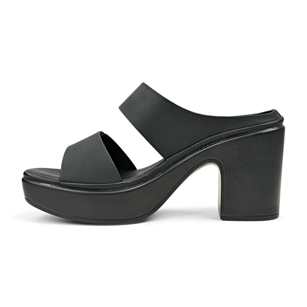 BATA (WOMEN) BELLE LADIES SANDALS MID HILL SLIP ON