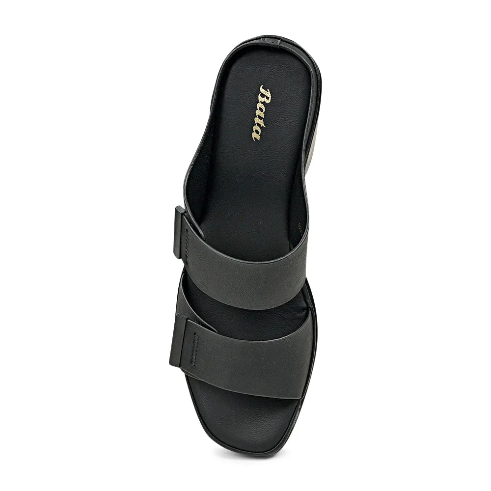 BATA (WOMEN) BELLE LADIES SANDALS MID HILL SLIP ON