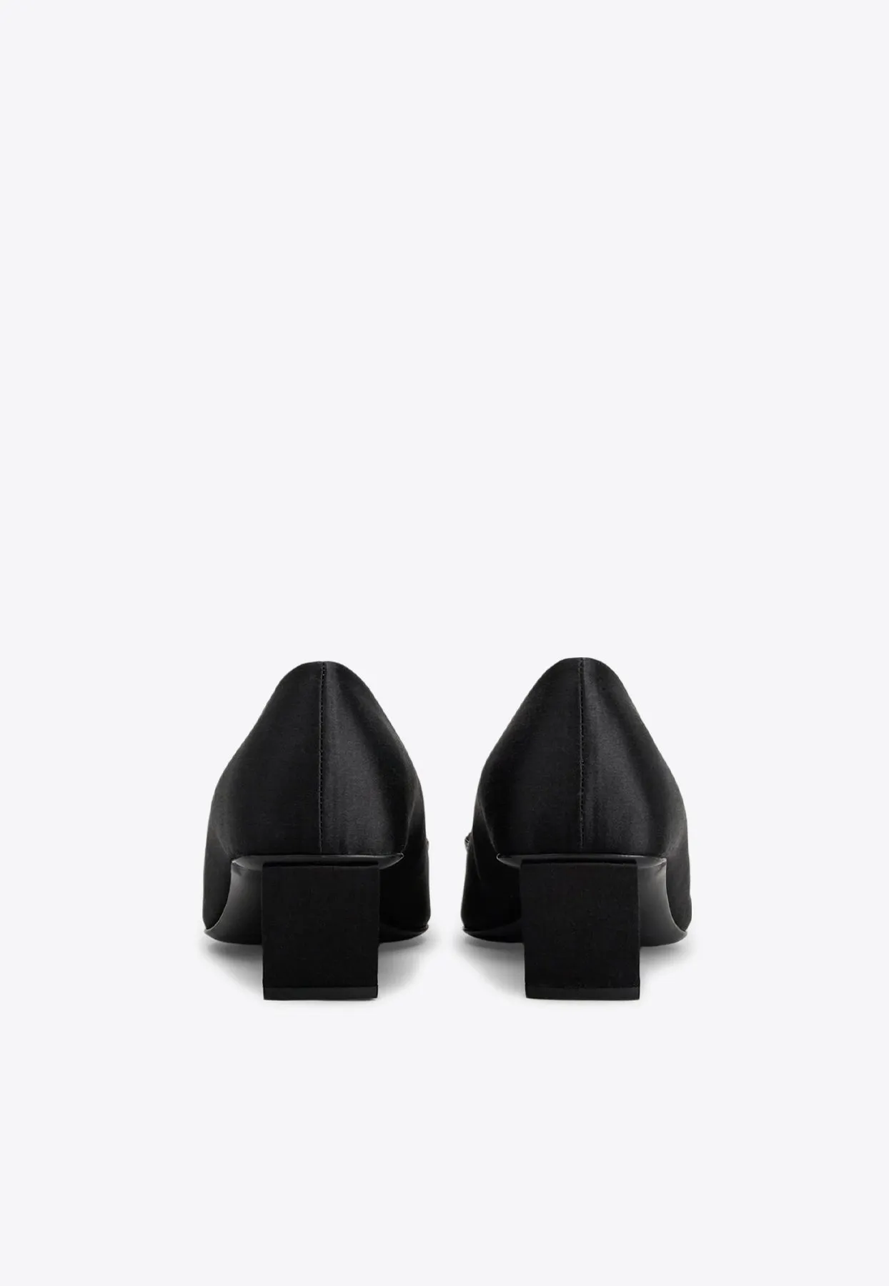 Belle Vivier 45 Crystal Buckle Pumps