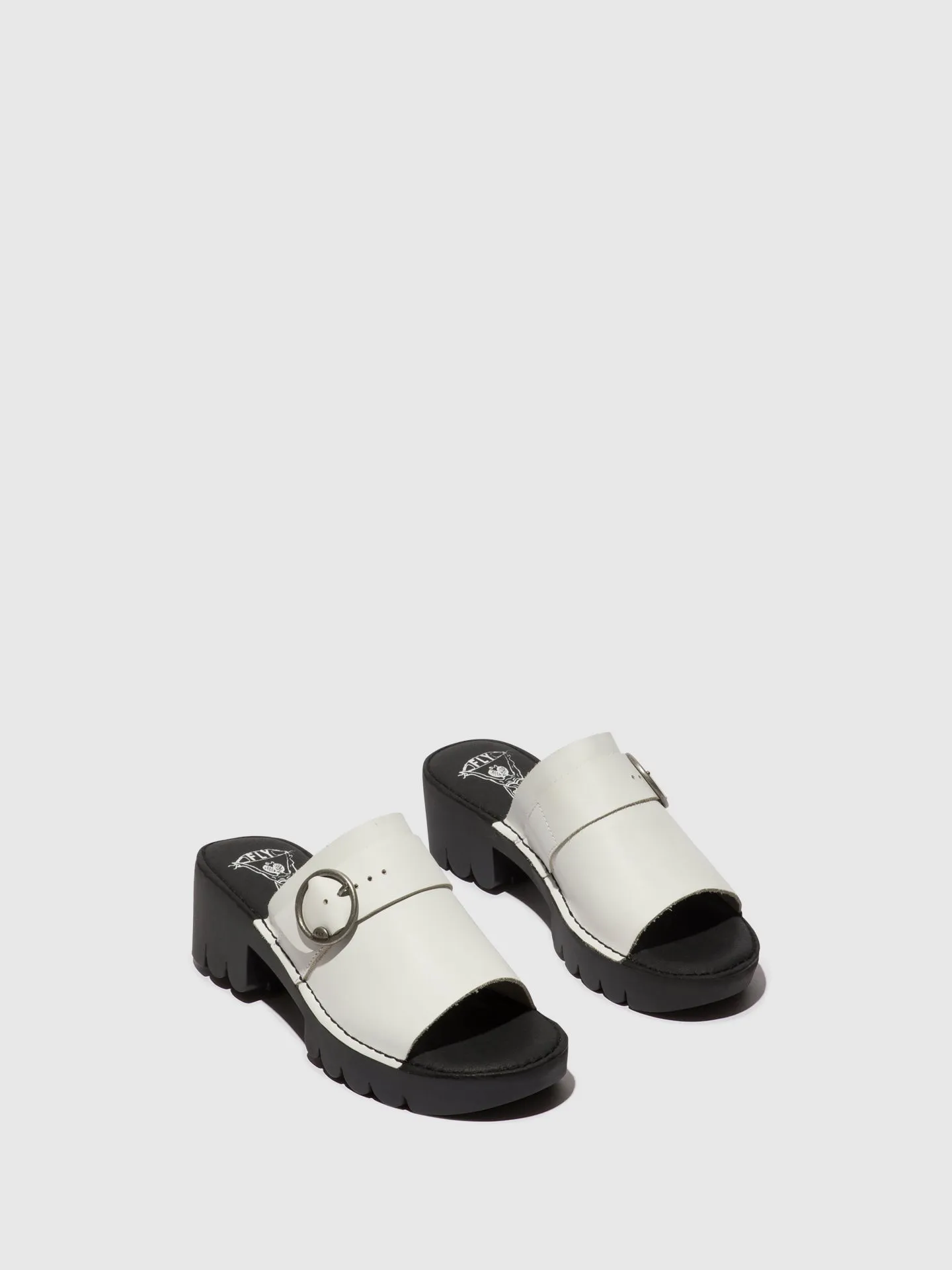 Buckle Mules EPLE519FLY OFFWHITE