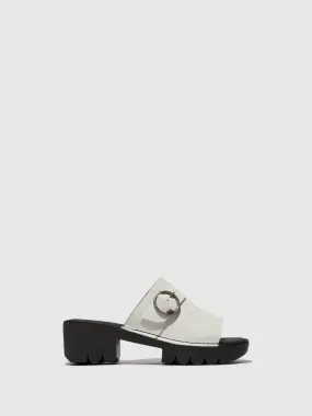 Buckle Mules EPLE519FLY OFFWHITE