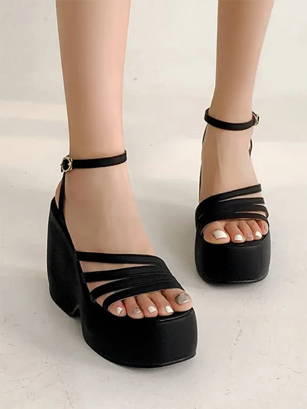 Casual Ankle Strap Platform&Sandals