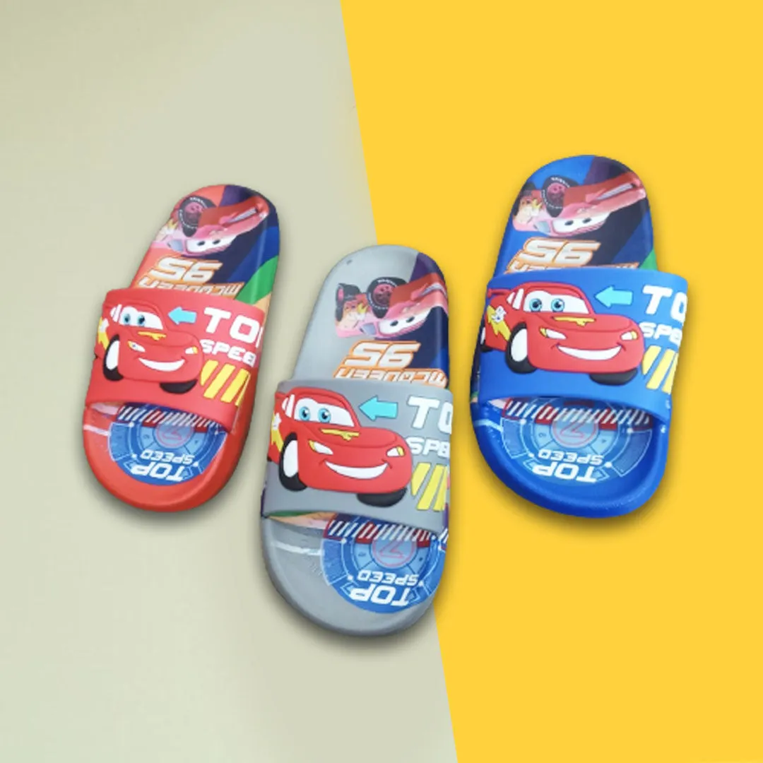 CN Mcqueen Car Top Speed Blue Slippers 11256
