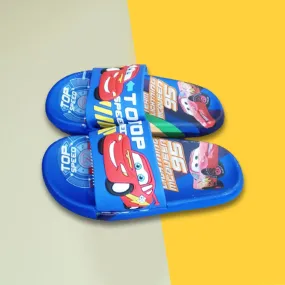 CN Mcqueen Car Top Speed Blue Slippers 11256