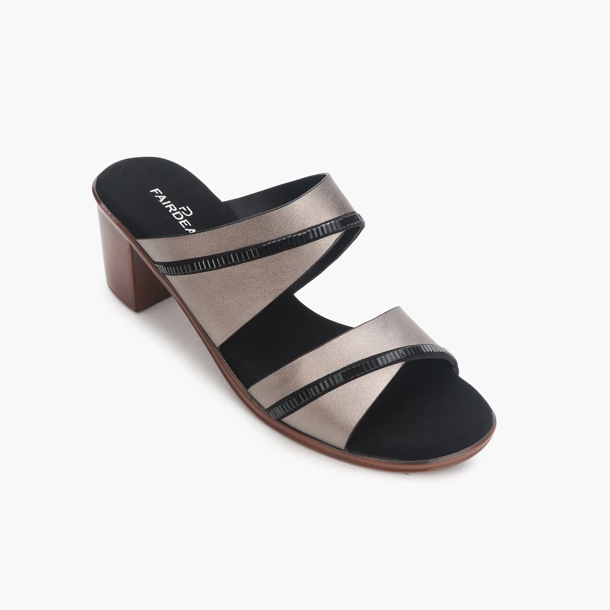 Double Strap Block Heel Sandals