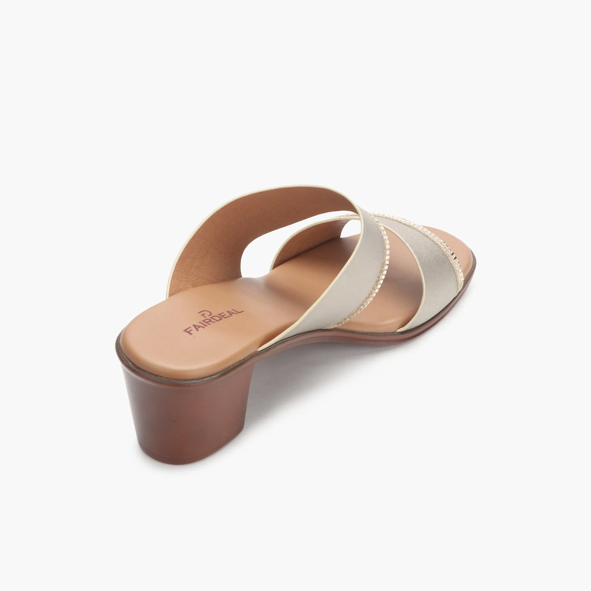 Double Strap Block Heel Sandals