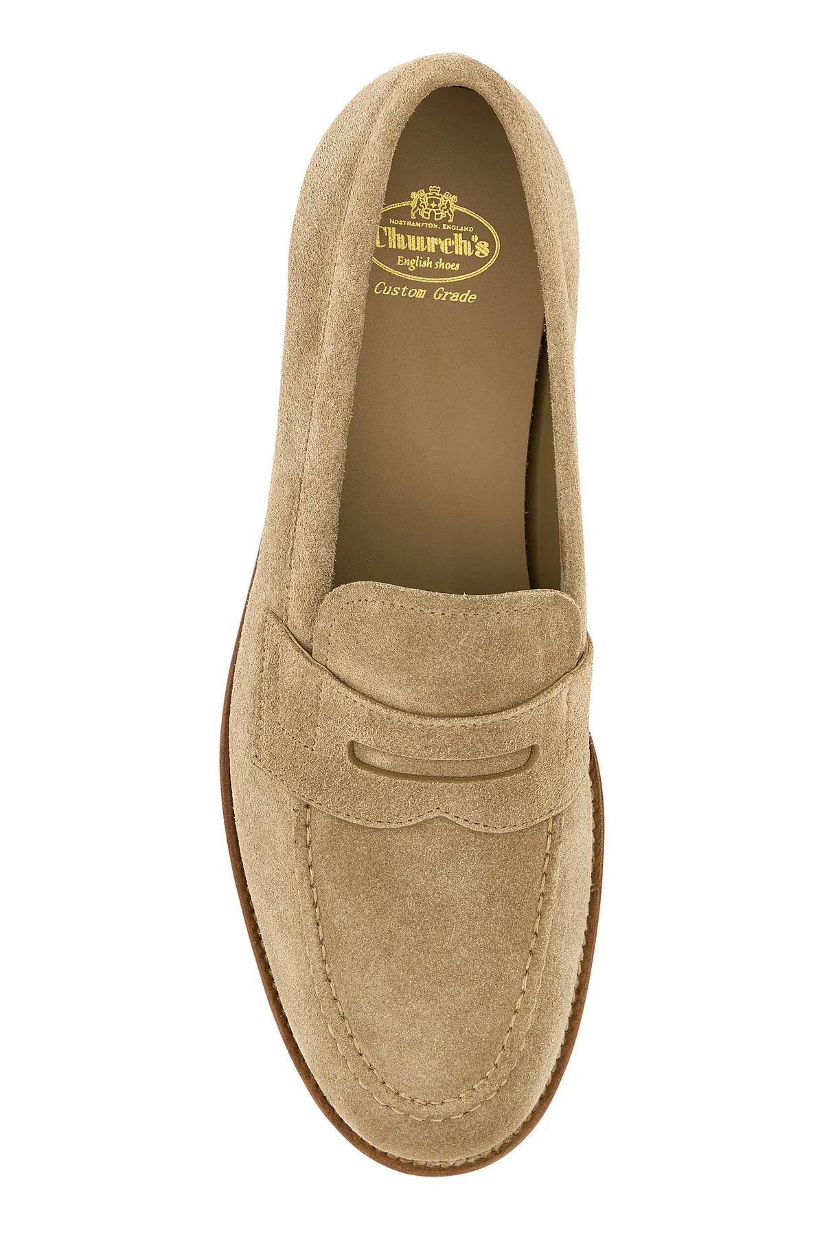 Dove grey suede Heswall W loafers