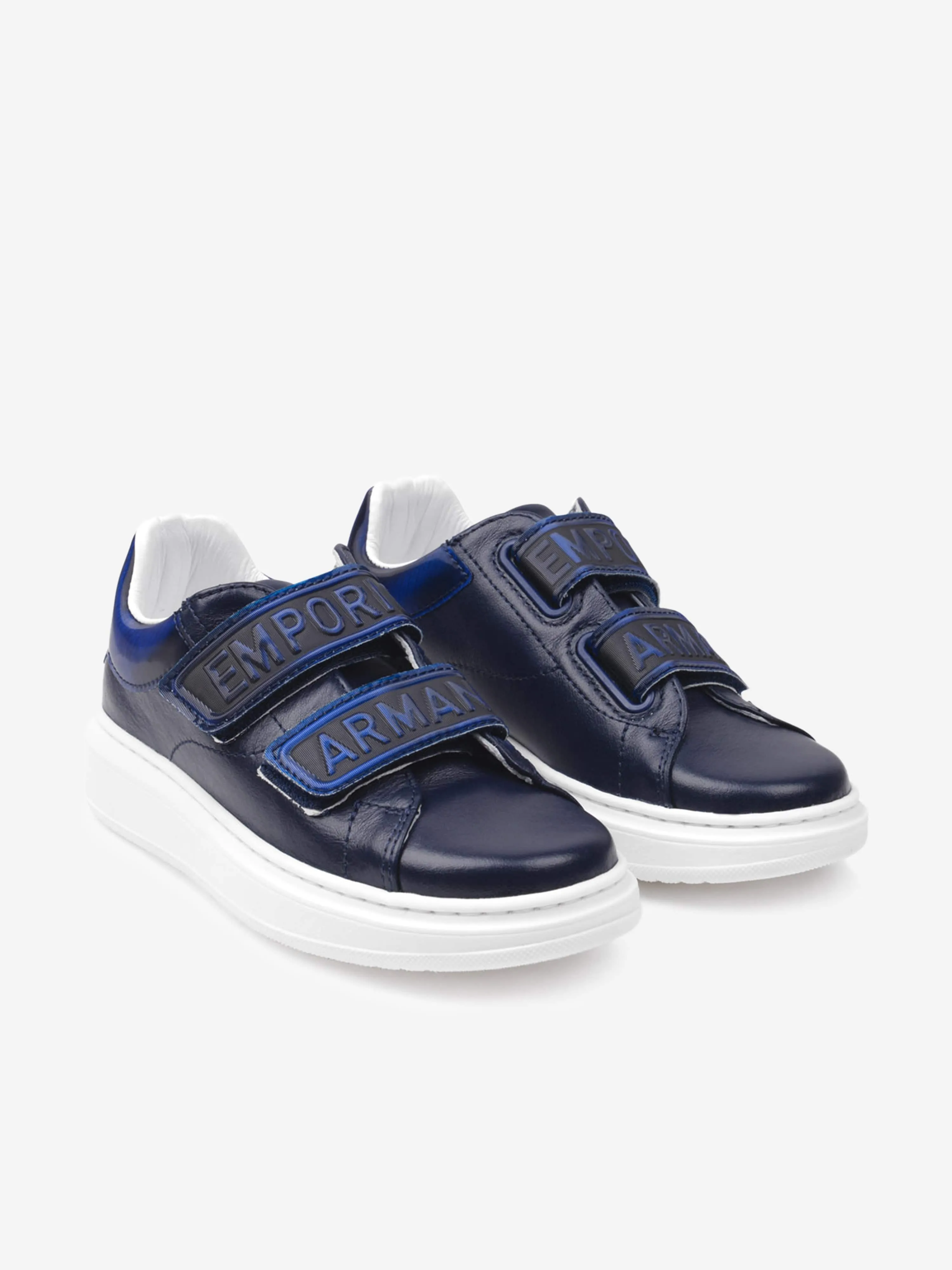 Emporio Armani Boys Trainers - Leather Trainers