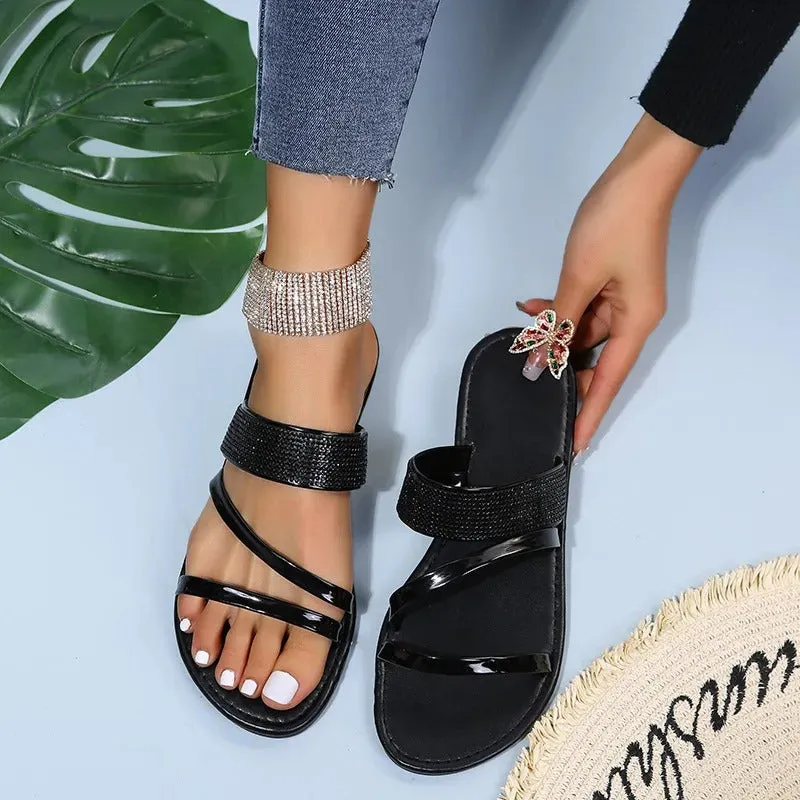Esme - Glamorous Rhinestone Sandals for Women