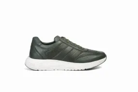 FOOT FEDERATION CITY LACE-UP SNEAKER MENS SHOE ARMY GREEN