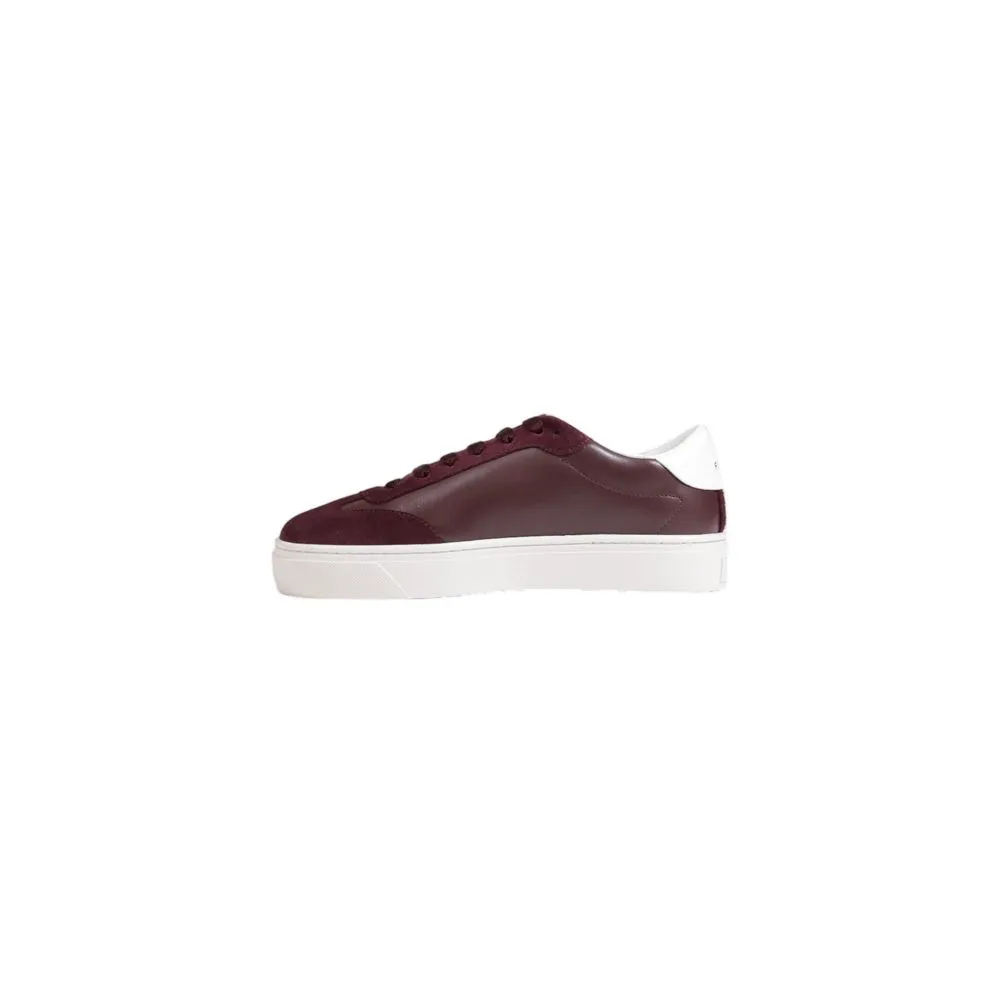 Furla Bordeaux Leather Sneakers