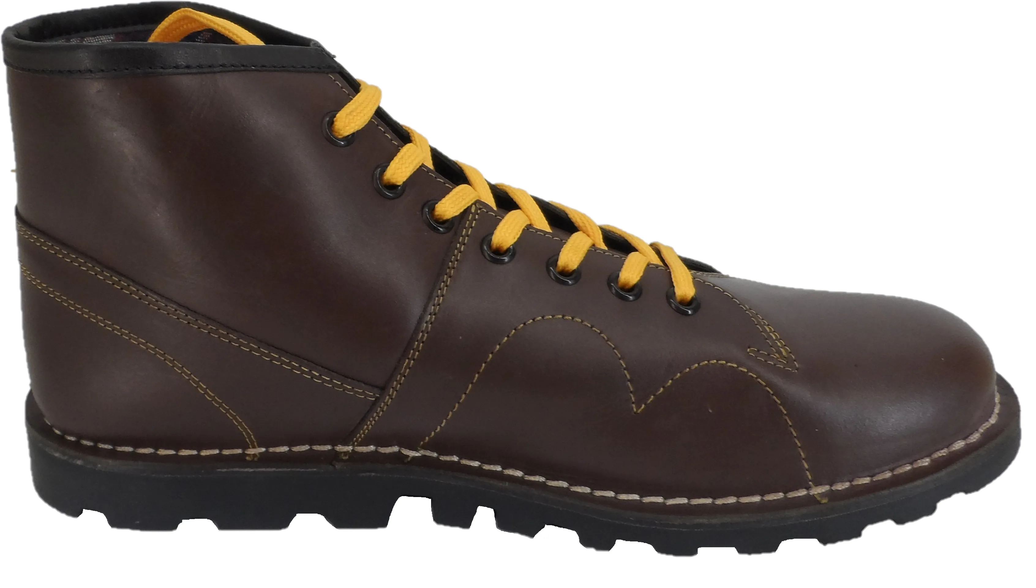 Grafters Original 1970's Style Oxblood Leather Monkey Boots
