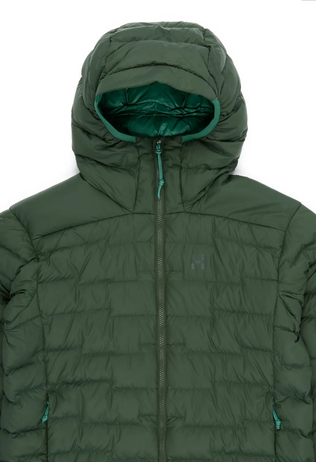 Haglofs Men's ROC Flash Down Hooded Jacket - Seaweed Green
