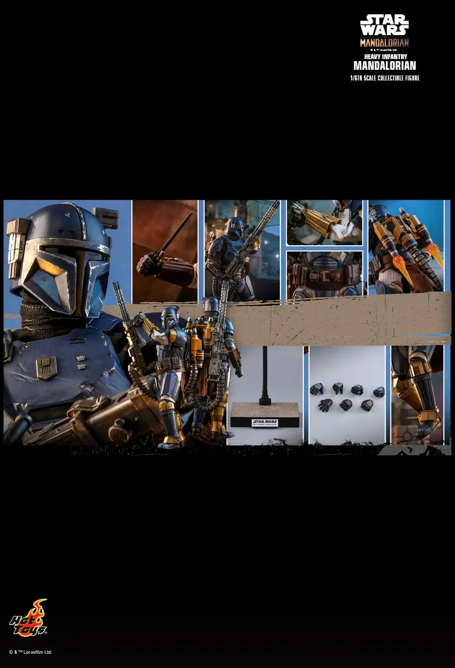 Heavy Infantry Mandalorian - Armored Boots (Peg Type)