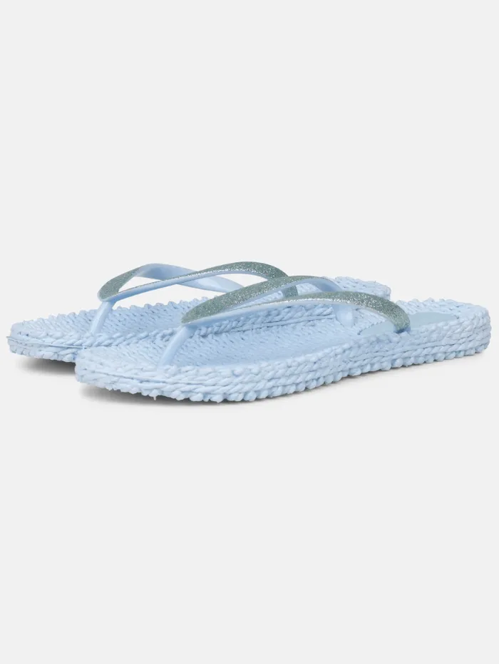 Ilse Jacobsen Women's Flip Flops With Glitter In Blue Bell CHEERFUL01 Col 658