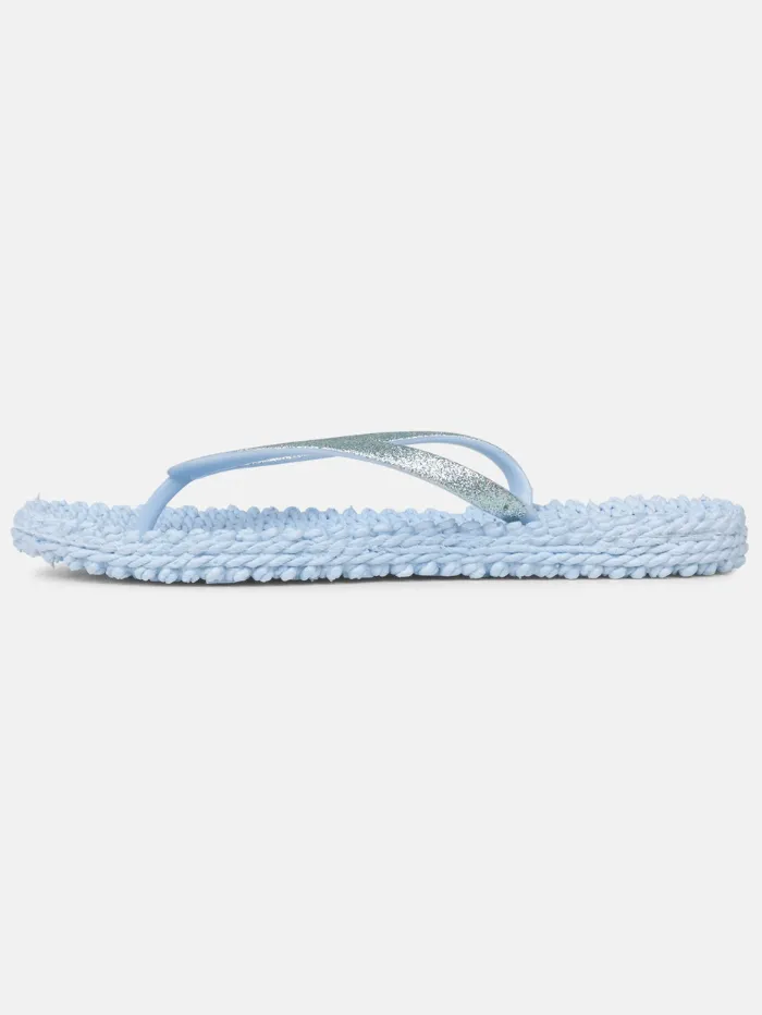 Ilse Jacobsen Women's Flip Flops With Glitter In Blue Bell CHEERFUL01 Col 658