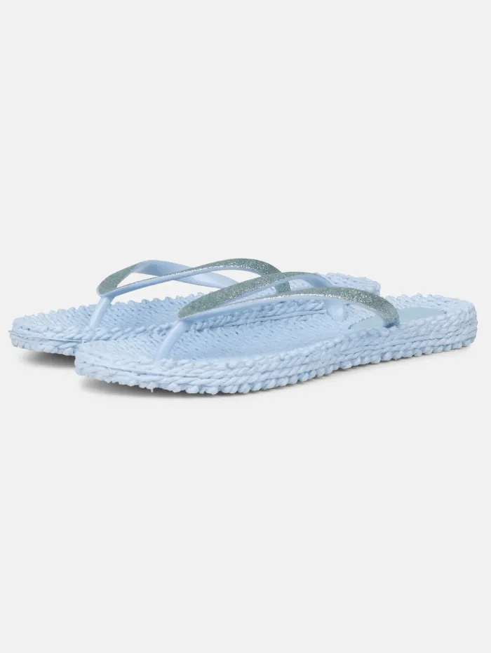 Ilse Jacobsen Women's Flip Flops With Glitter In Blue Bell CHEERFUL01 Col 658
