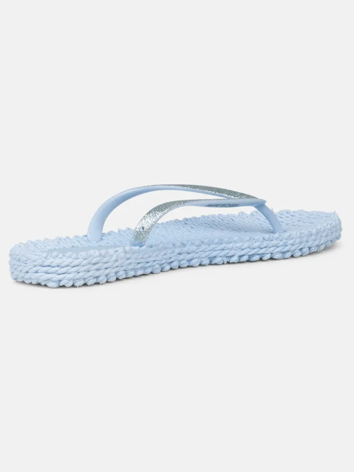 Ilse Jacobsen Women's Flip Flops With Glitter In Blue Bell CHEERFUL01 Col 658