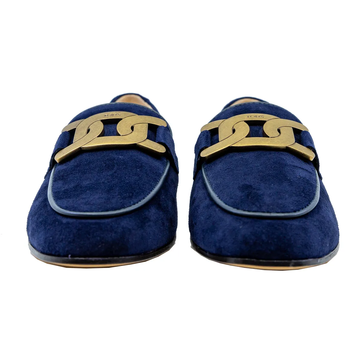 Kate Chain Link Suede Loafers