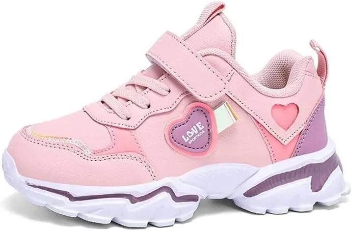 Kid Girl Fashion Lightweight Walking Sneakers for Outdoor Sport Running Travel School