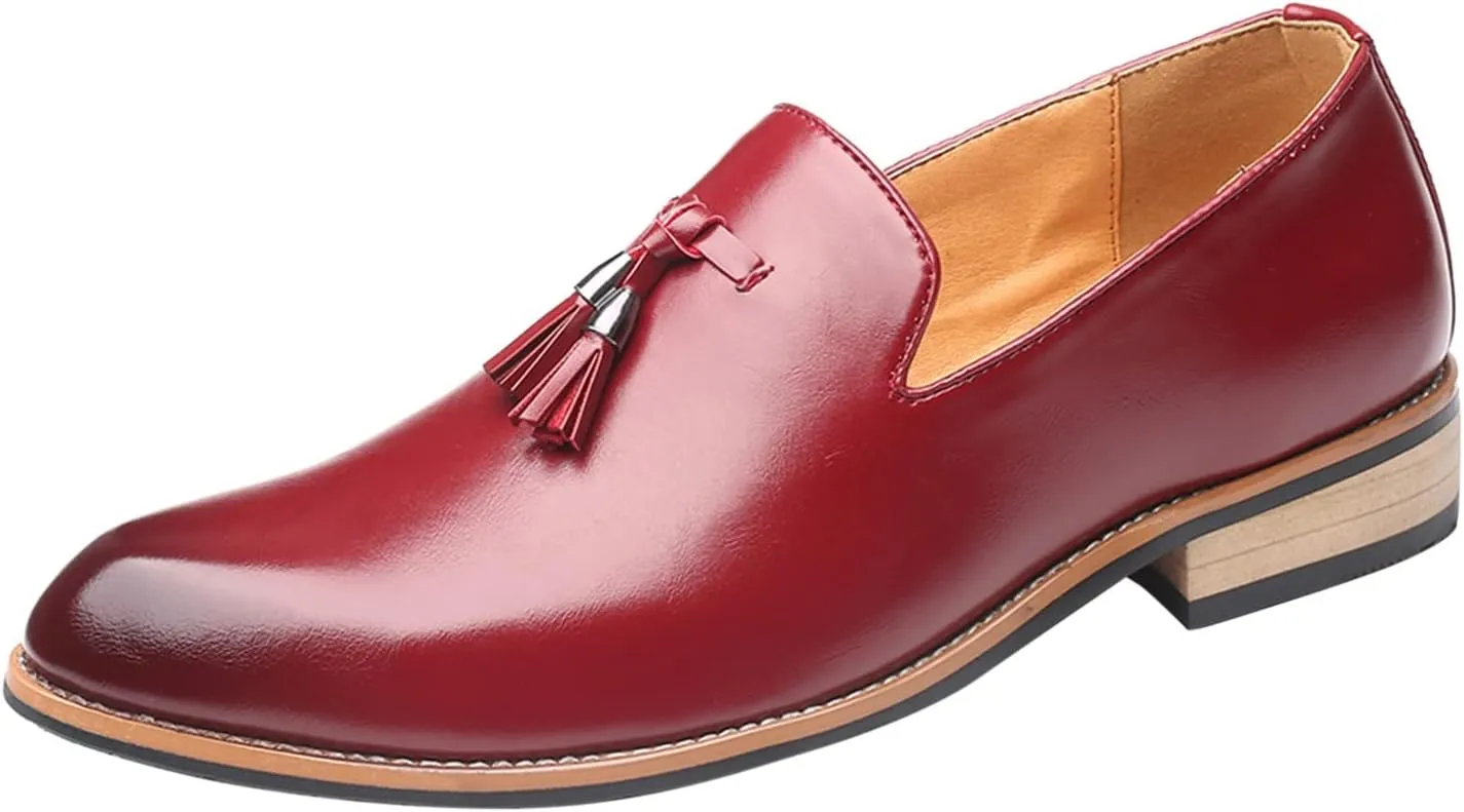 Leather Shoes for Men Comfort Soft Fashion Dress Sneakers Loafers Working Driving Walking Dress Sneakers Shoe