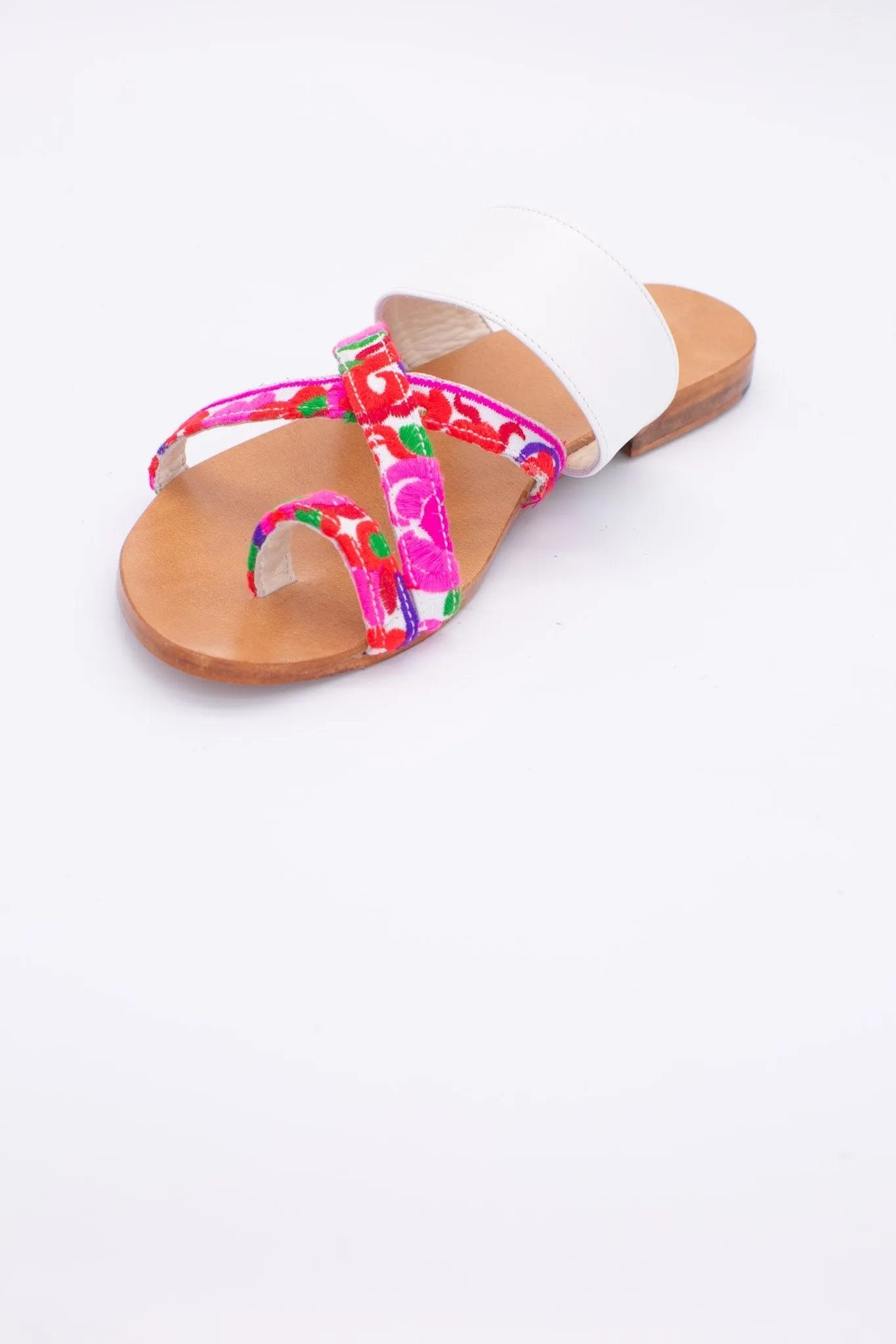 LEATHER STRING SANDALS INGA