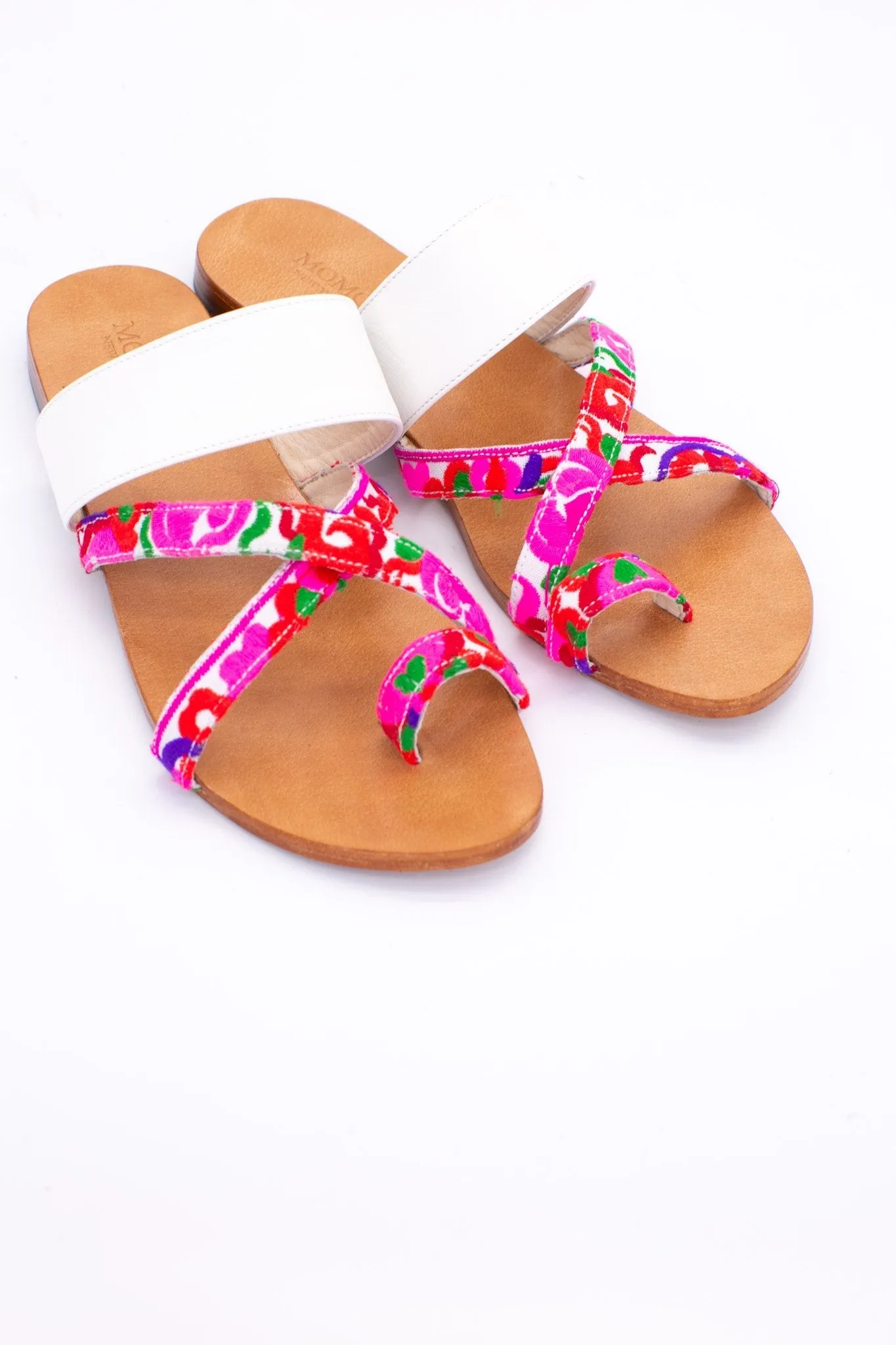 LEATHER STRING SANDALS INGA