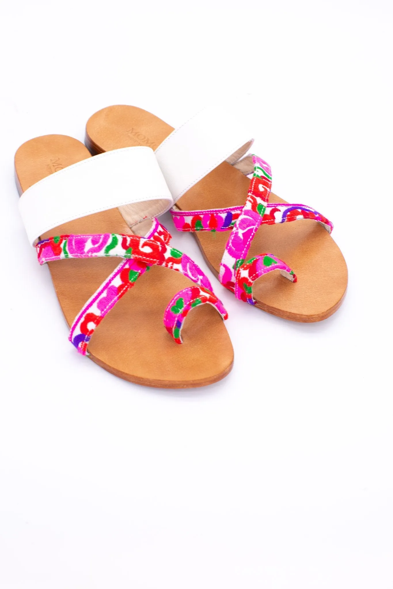 LEATHER STRING SANDALS INGA