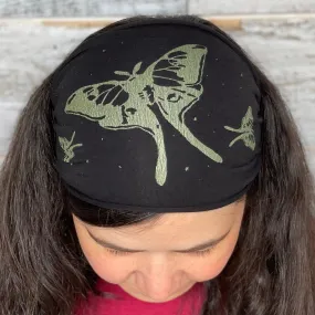 Luna Moth Headband - Black