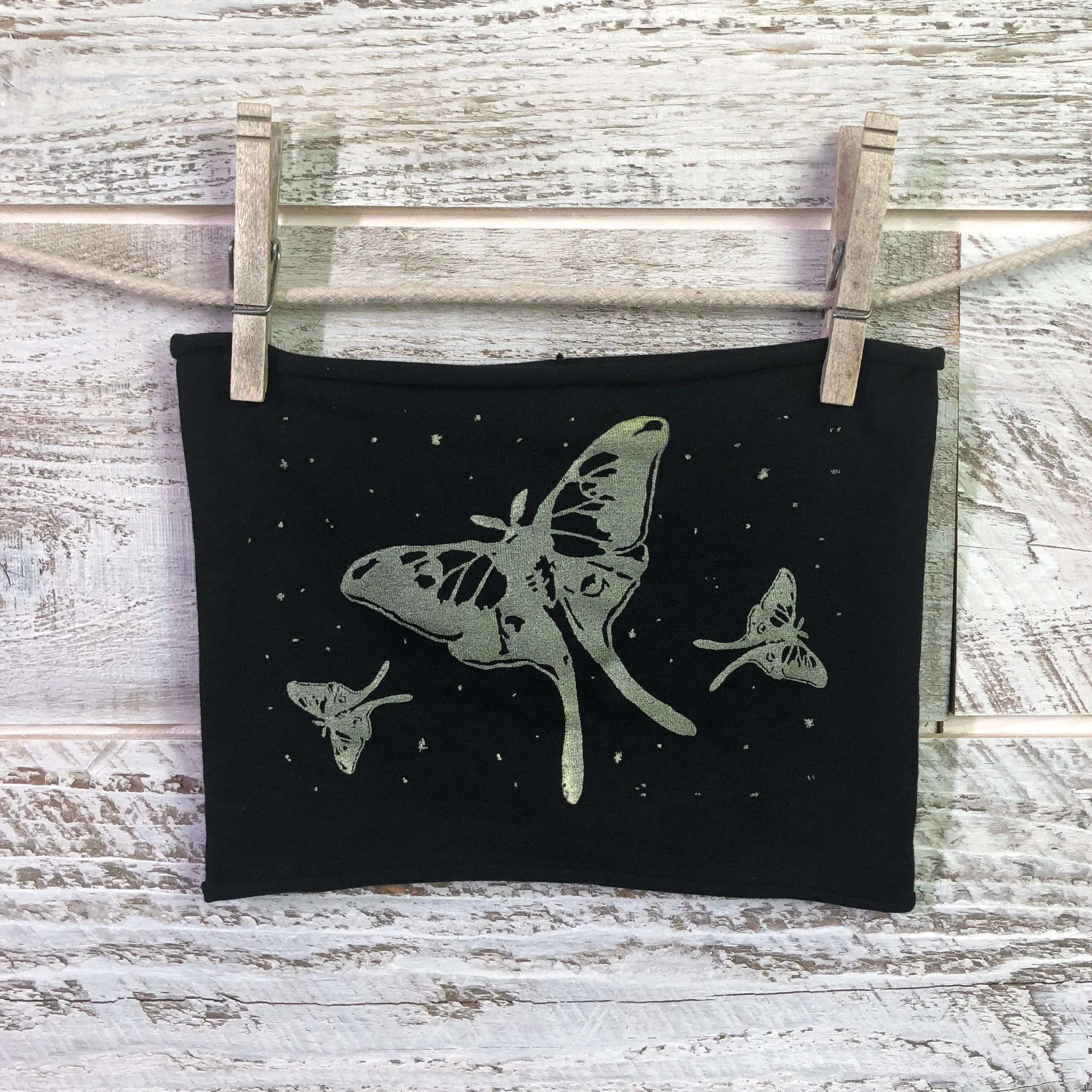 Luna Moth Headband - Black