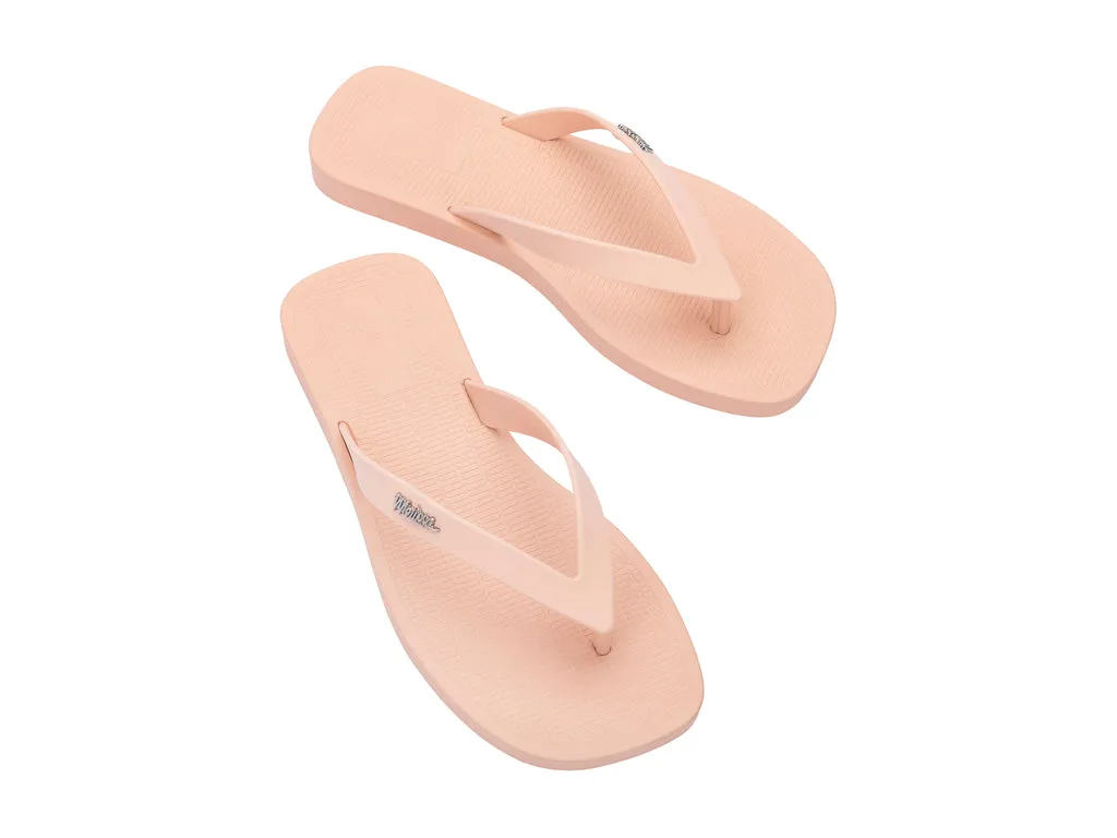 Melissa Sun Long Beach AD Flat Beige Flipflops For Women