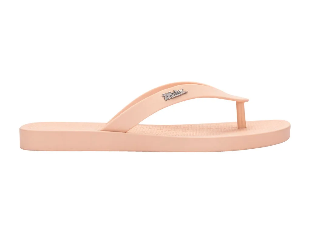 Melissa Sun Long Beach AD Flat Beige Flipflops For Women