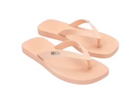 Melissa Sun Long Beach AD Flat Beige Flipflops For Women