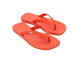 Melissa Sun Long Beach AD Flat Red Flipflops For Women