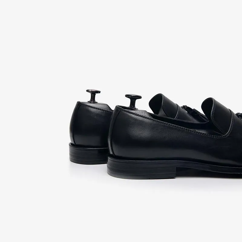 Mens Loafer Cowhide Tassel