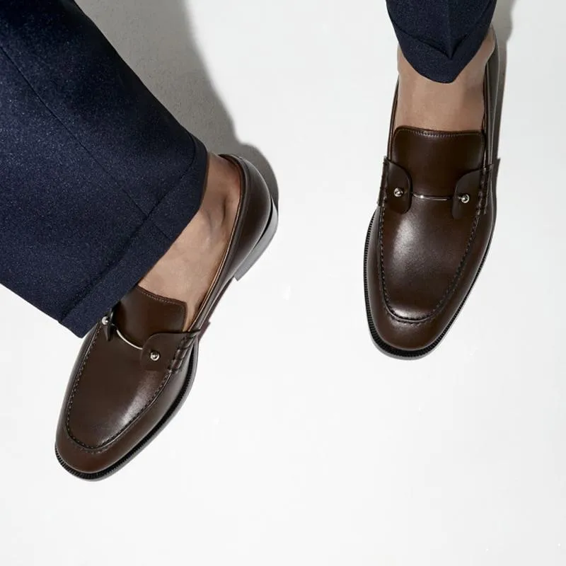 Men's Slip-On Loafers with Buckle