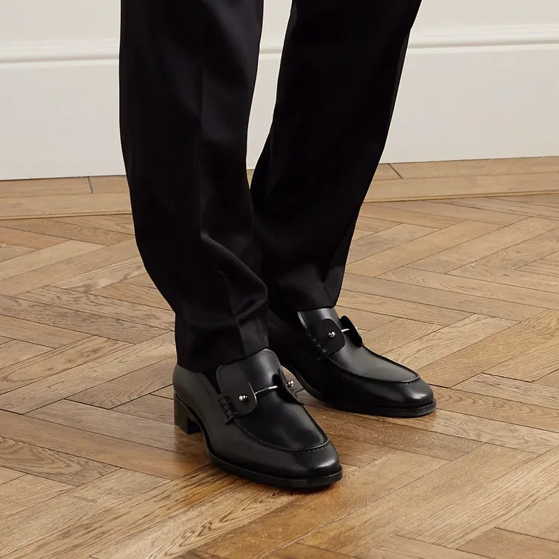 Men's Slip-On Loafers with Buckle