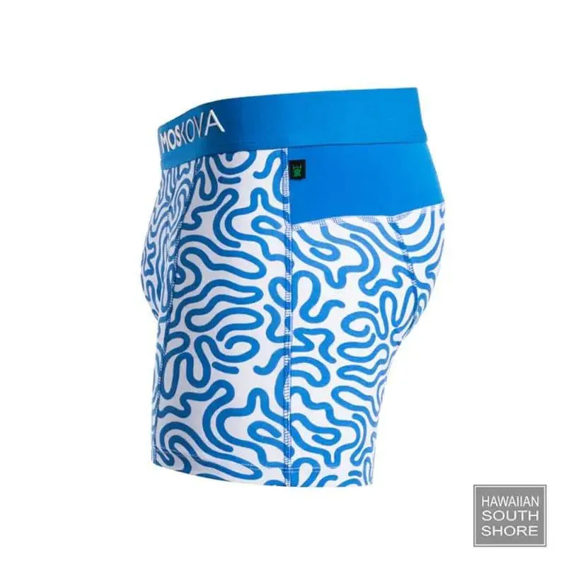 MOSKOVA BOXER M2 COTTON Small-XXLarge Labyrinthe Blue