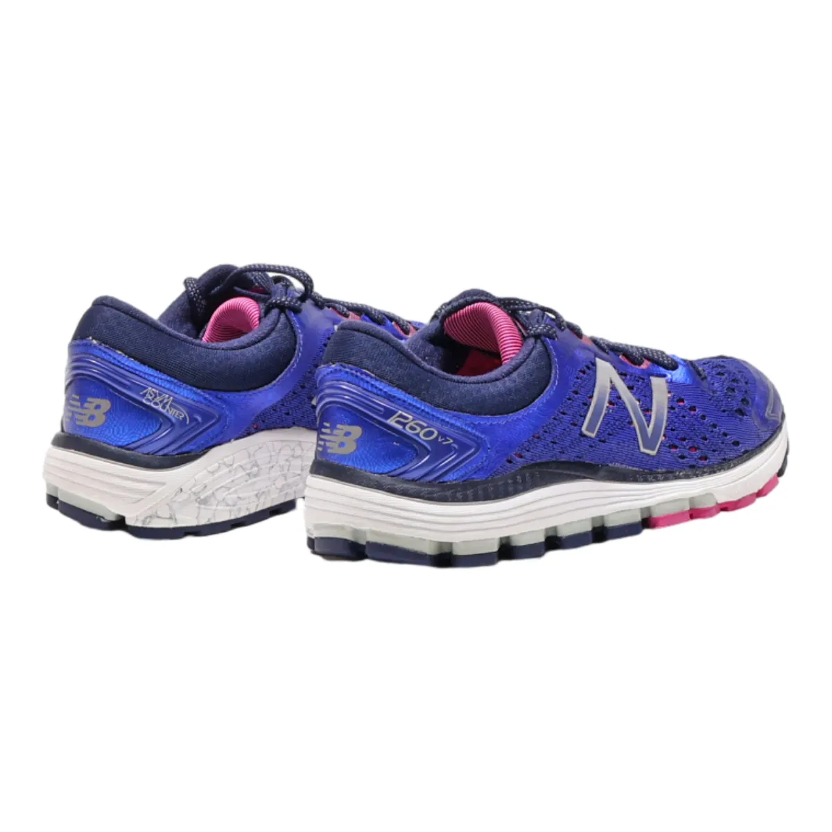 NEW BALANCE Low Top Trainers Blue Synthetic Womens UK 4