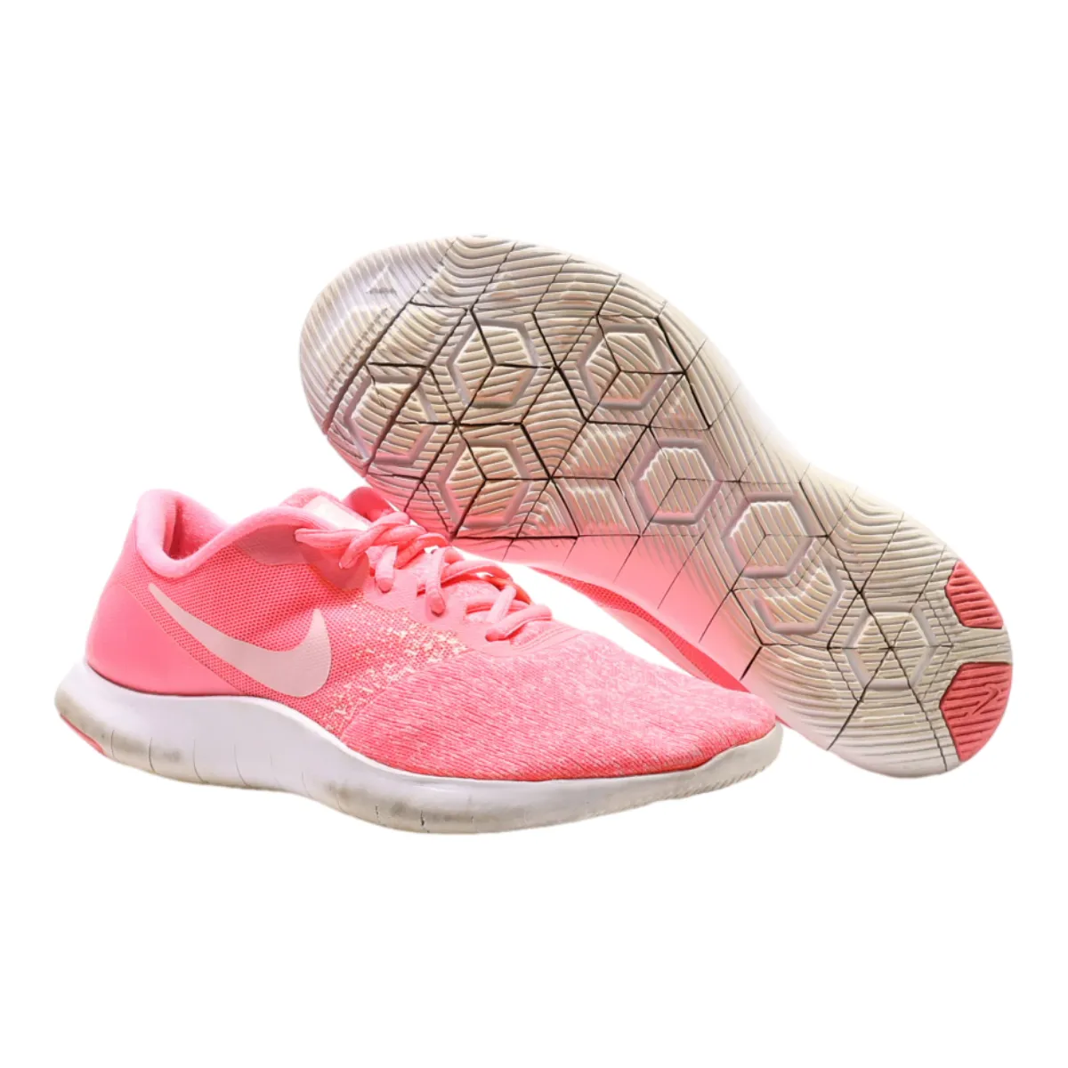 NIKE Flex Contact Sneaker Trainers Pink Synthetic Womens UK 6