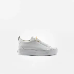 Paul Green - 5017 White Elastic Slip On Trainer*