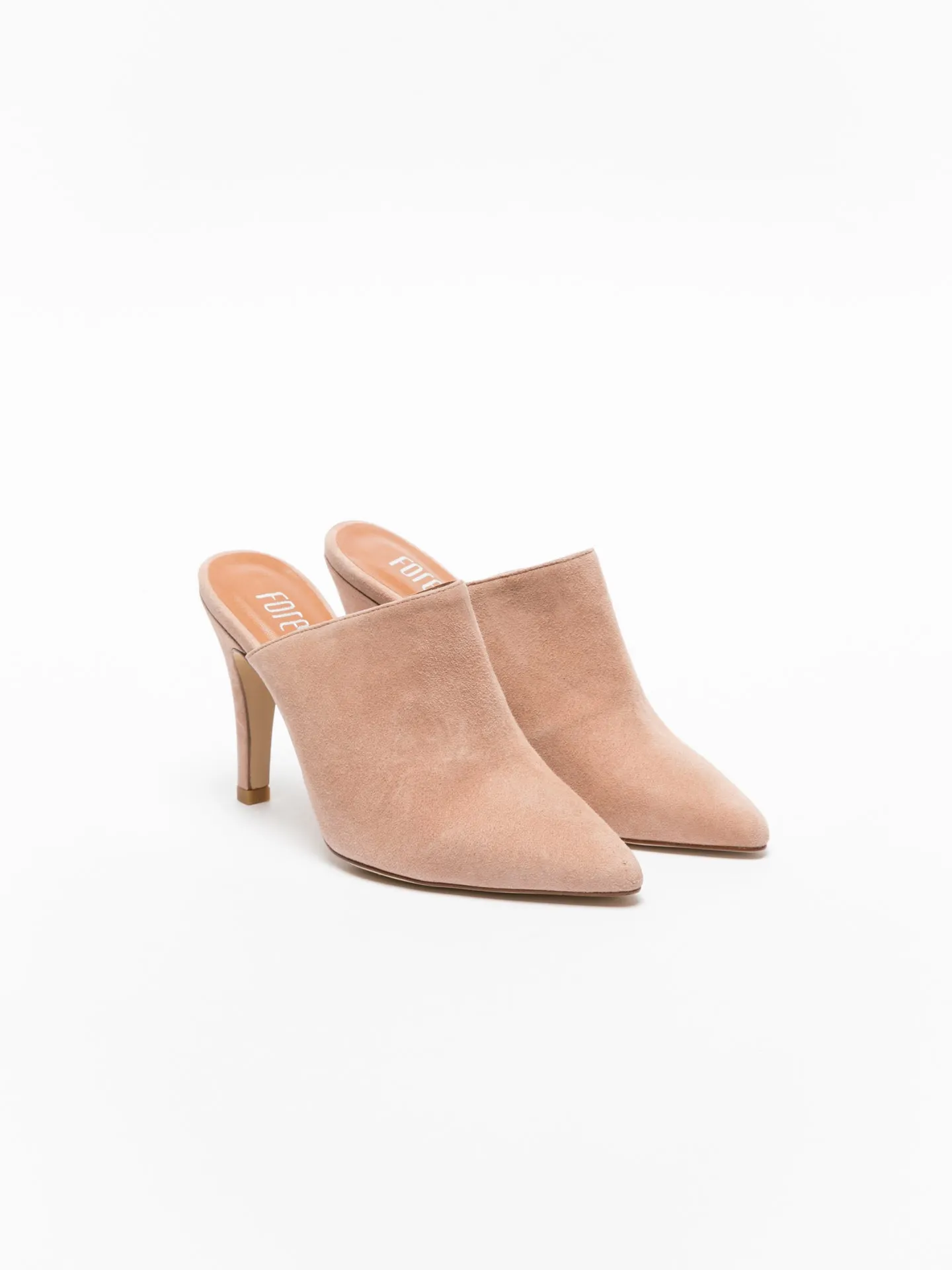 Pink Pointed Toe Mules